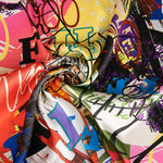 Cetim Poliéster Letras Colorida - Ribes y Casals