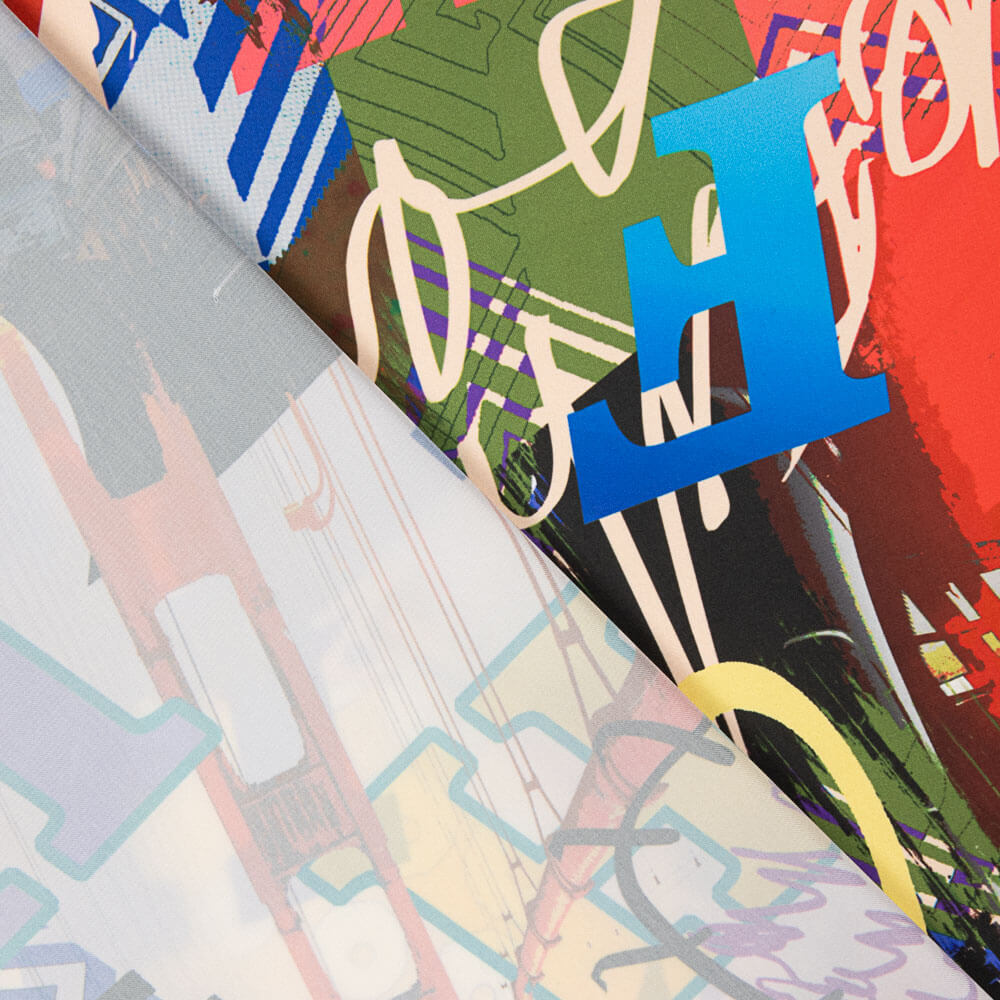 Cetim Poliéster Letras Colorida - Ribes y Casals