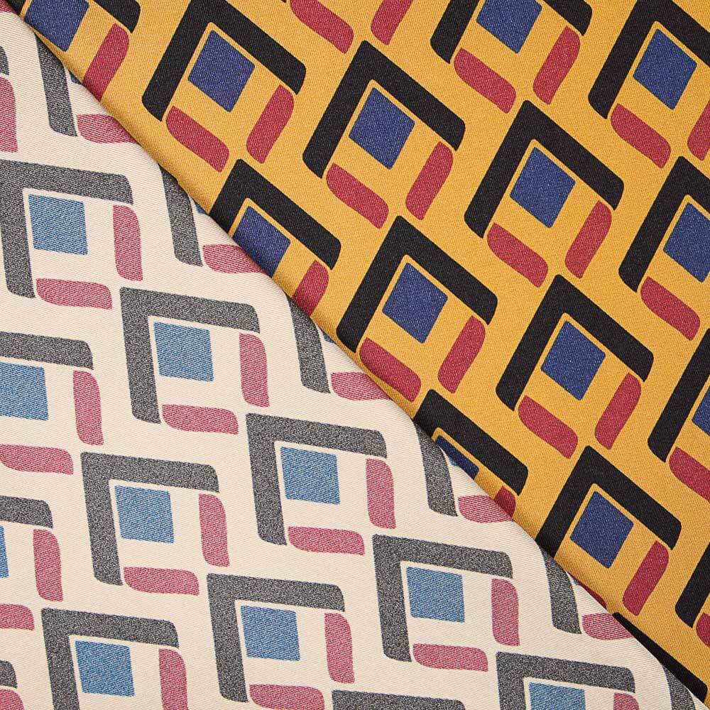 Cetim Poliéster Étnico Mokka - Ribes y Casals