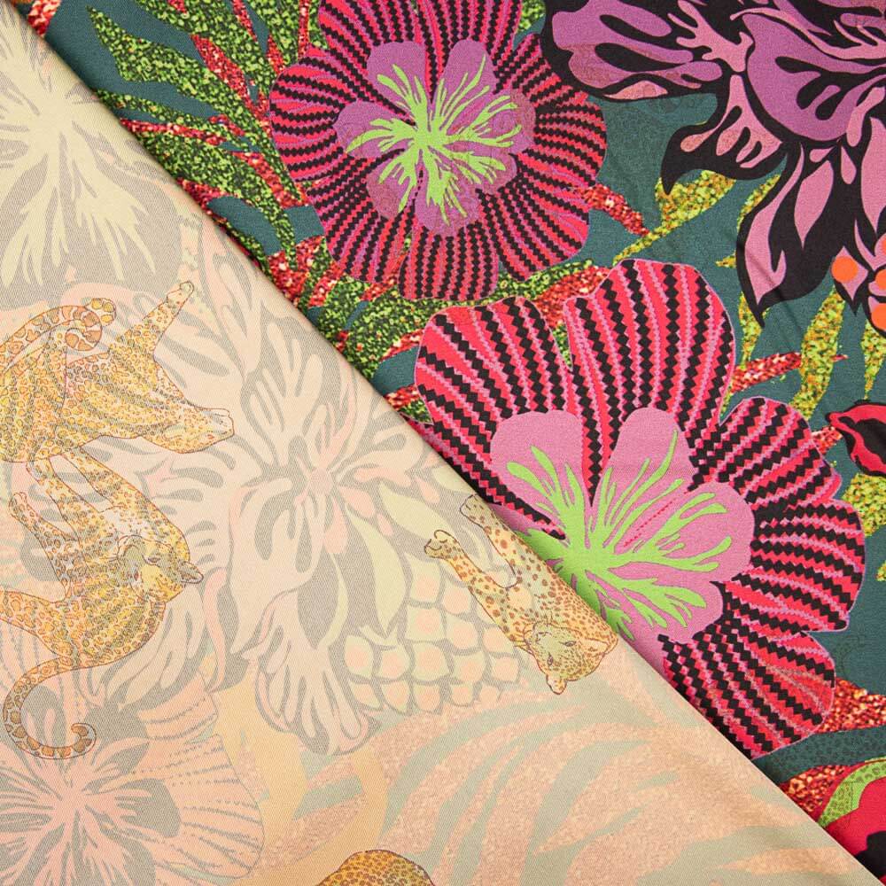 Cetim Poliéster Tropical Intenso - Ribes y Casals