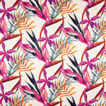 Cetim Seda Natural Estampa Floral Fúcsia - Ribes y Casals