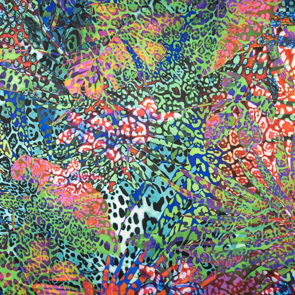 Cetim Spandex Animal Print Multicolorido - Ribes y Casals
