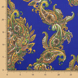 Cerceta Caxemira Cetim Spandex - Ribes y Casals