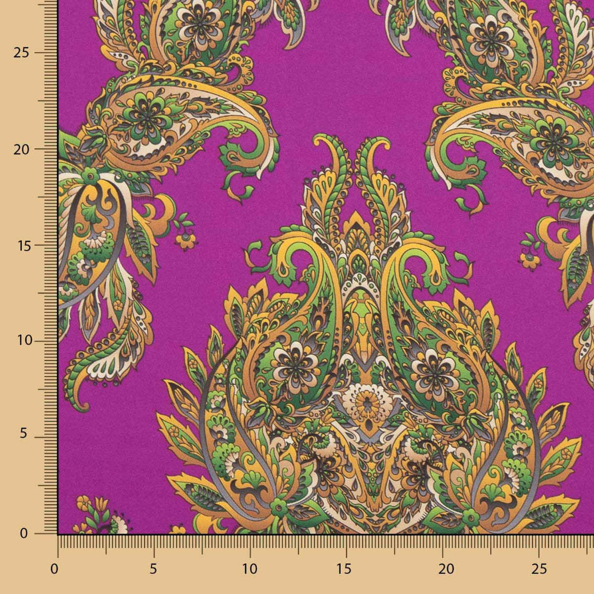 Cetim Spandex Cashmere Fúcsia - Ribes y Casals