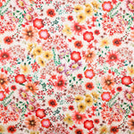Cetim Spandex Flor Cretonne Vermelho - Ribes y Casals