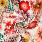 Cetim Spandex Flor Cretonne Vermelho - Ribes y Casals