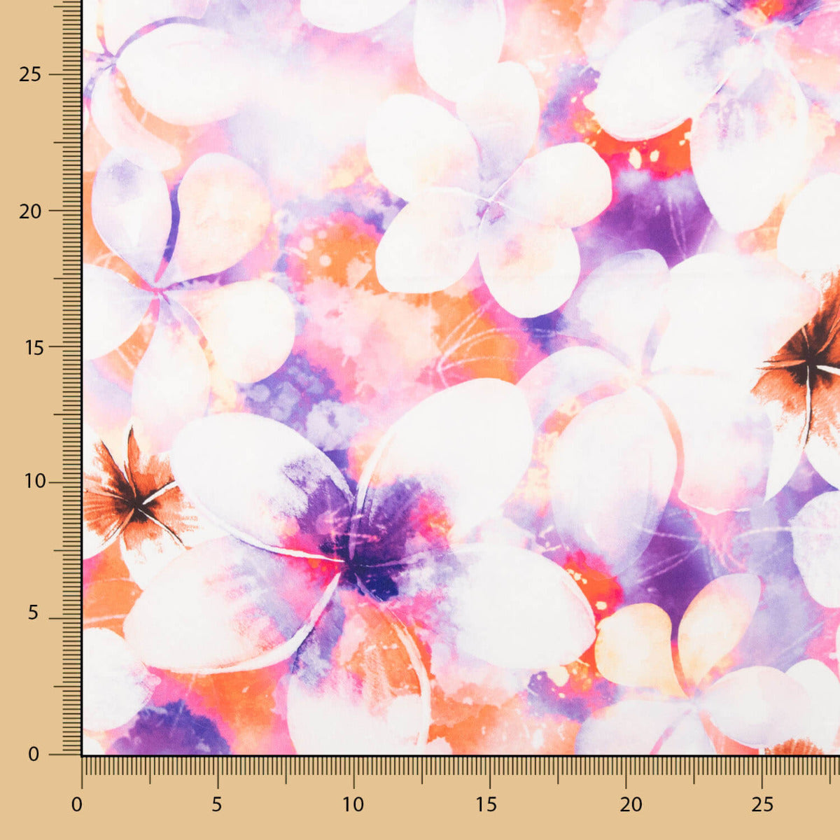 Cetim Spandex Flor Malva - Ribes y Casals