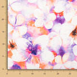 Cetim Spandex Flor Malva - Ribes y Casals