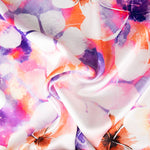 Cetim Spandex Flor Malva - Ribes y Casals