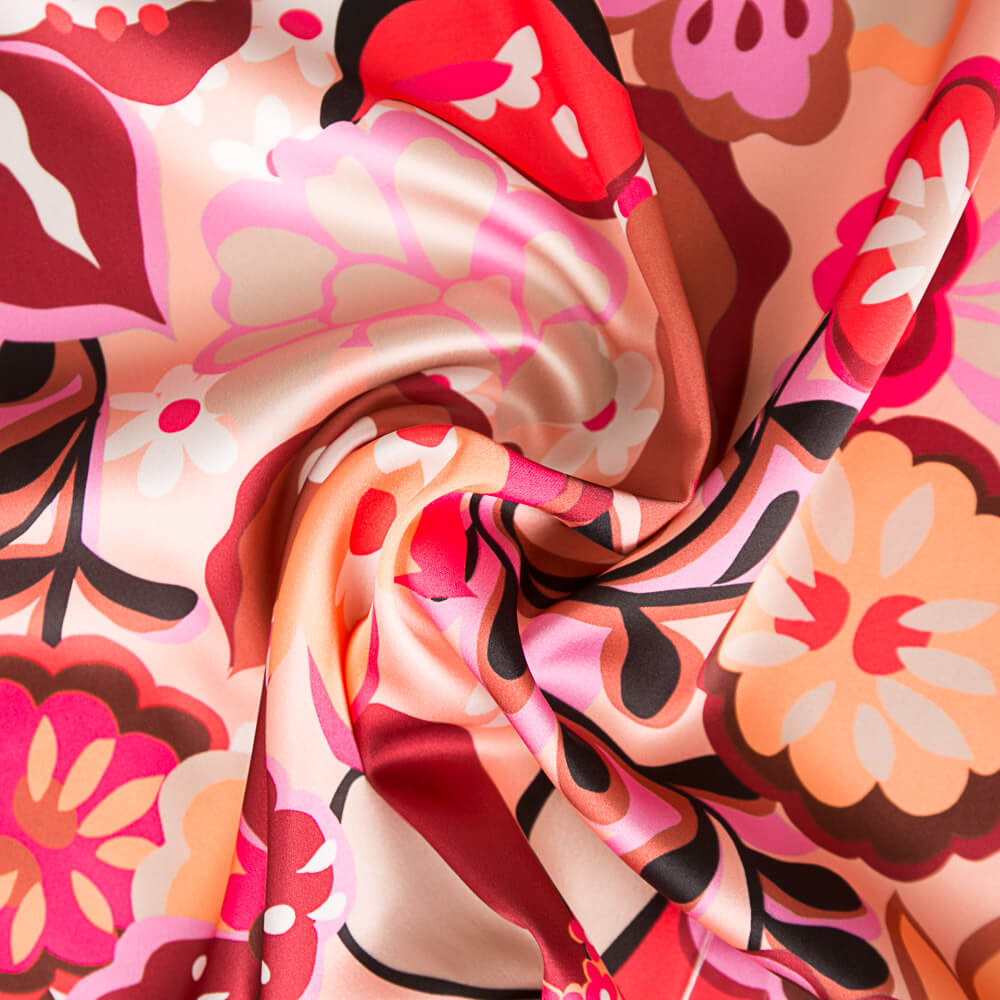 Catim Spandex Flor Pintura Rosa - Ribes y Casals