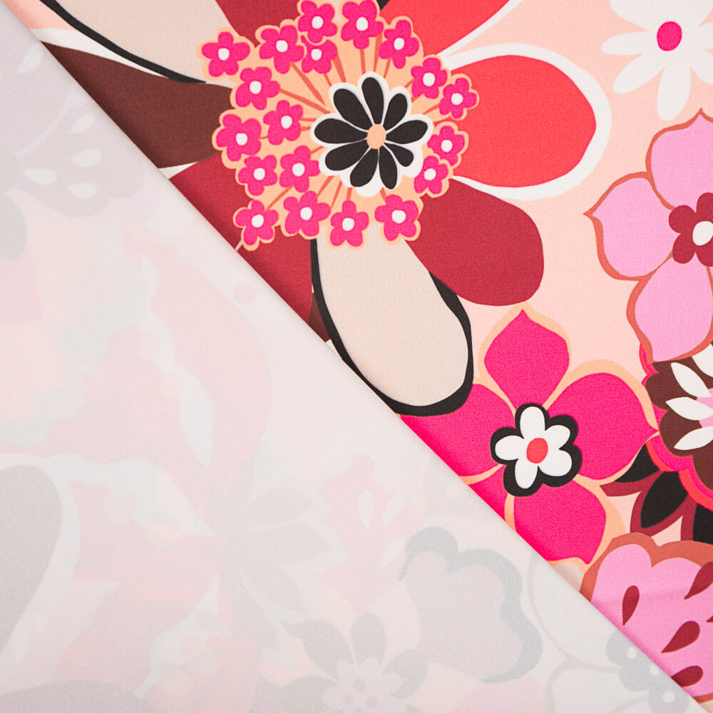 Catim Spandex Flor Pintura Rosa - Ribes y Casals