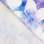 Cetim Spandex Flor Verde Agua - Ribes y Casals