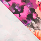 Cetim Spandex Floral Rosa - Ribes y Casals