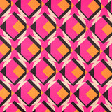 Cetim Spandex Geo Maxi Fucsia - Ribes y Casals