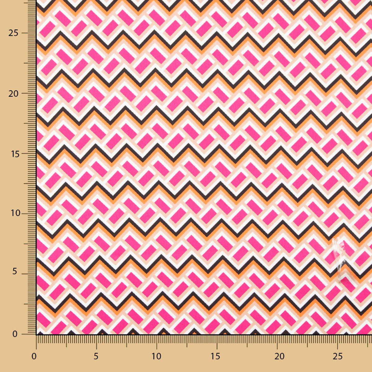 Cetim Spandex Geo Mini Fucsia - Ribes y Casals