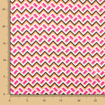 Cetim Spandex Geo Mini Fucsia - Ribes y Casals