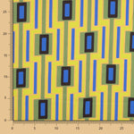 Cetim Spandex Geométrico Limão - Ribes y Casals