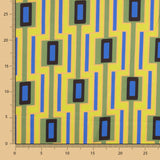 Cetim Spandex Geométrico Limão - Ribes y Casals