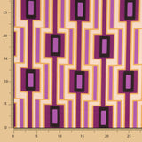 Cetim Spandex Geometric Magenta - Ribes y Casals