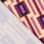 Cetim Spandex Geometric Magenta - Ribes y Casals