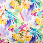 Cetim Spandex Desenho Maxi Flor Amarelo - Ribes y Casals