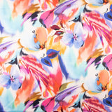Cetim Spandex Desenho Maxi Flor Coral - Ribes y Casals