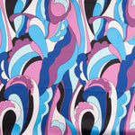 Cetim Spandex Ondas Azul - Ribes y Casals