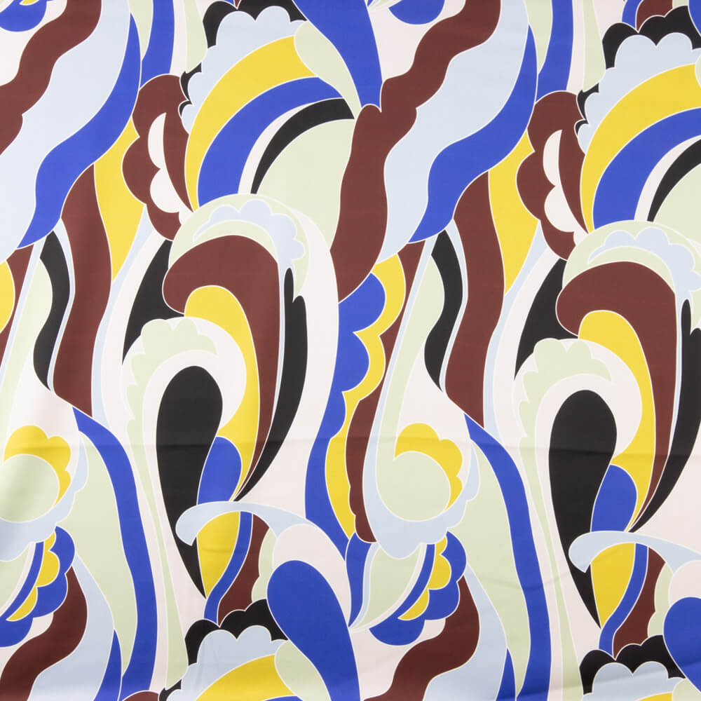 Cetim Spandex Ondas Limão - Ribes y Casals