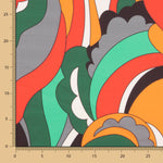 Cetim Spandex Ondas Laranja - Ribes y Casals