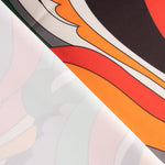 Cetim Spandex Ondas Laranja - Ribes y Casals