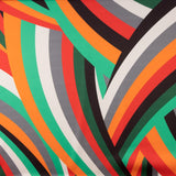 Cetim Spandex Listras Laranja - Ribes y Casals