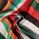 Cetim Spandex Listras Laranja - Ribes y Casals