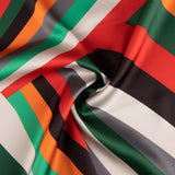 Cetim Spandex Listras Laranja - Ribes y Casals