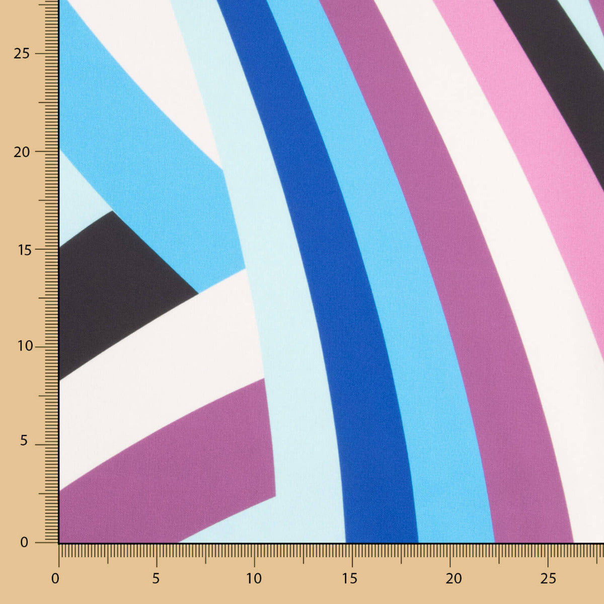 Cetim Spandex Listras Azul - Ribes y Casals