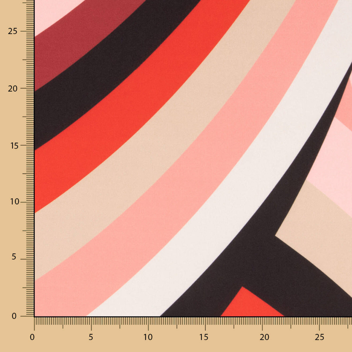 Cetim Spandex Listras Coral - Ribes y Casals