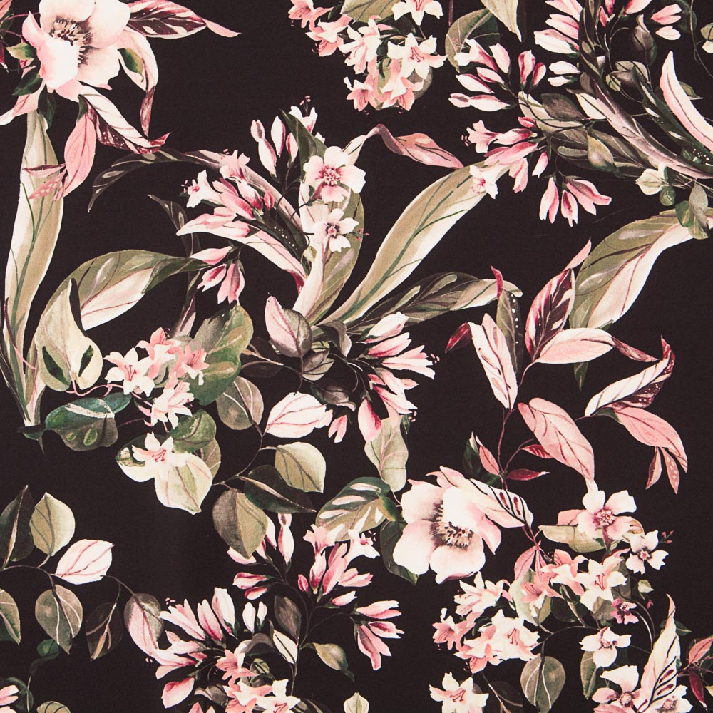 Cetim Tropical Preto - Ribes y Casals