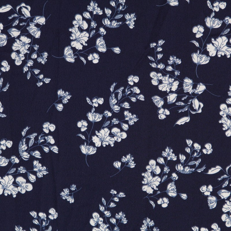 Satén Bouquet Azul Marinho - Ribes y Casals