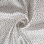 Viscose Faixas Florais Preta - Ribes y Casals