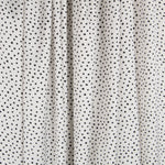 Viscose Faixas Florais Preta - Ribes y Casals