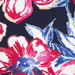 Cetim Estampado Botanic Preto - Ribes y Casals