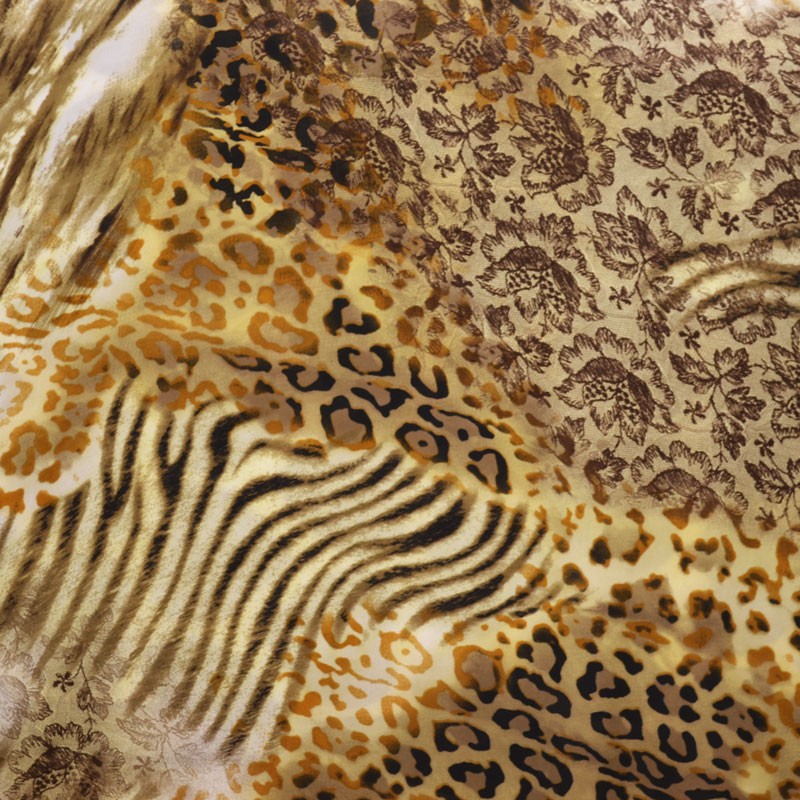 Cetim Estampado Leopardo Mix - Ribes y Casals