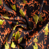 Cetim Estampado Leopardo Laranja - Ribes y Casals