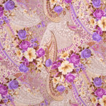 Cetim Estampado Ramo Lilás - Ribes y Casals