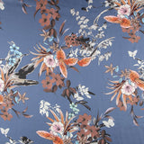 Cetim Pretty Flowers Azul - Ribes y Casals
