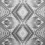 Cetim Estampado Geomêtrico Branco Preto - Ribes y Casals