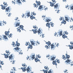Satin Floral Azul - Ribes y Casals
