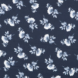 Satin Floral Fundo Azul - Ribes y Casals