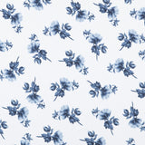 Satin Floral Fundo Branco - Ribes y Casals