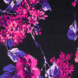 Cetim Impacto Floral Preto - Ribes y Casals