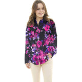 Cetim Impacto Floral Preto - Ribes y Casals